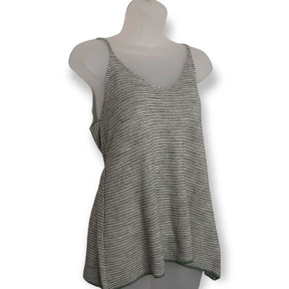 United Colors of Benetton Linen Blend Striped Tank - Picture 2 of 5